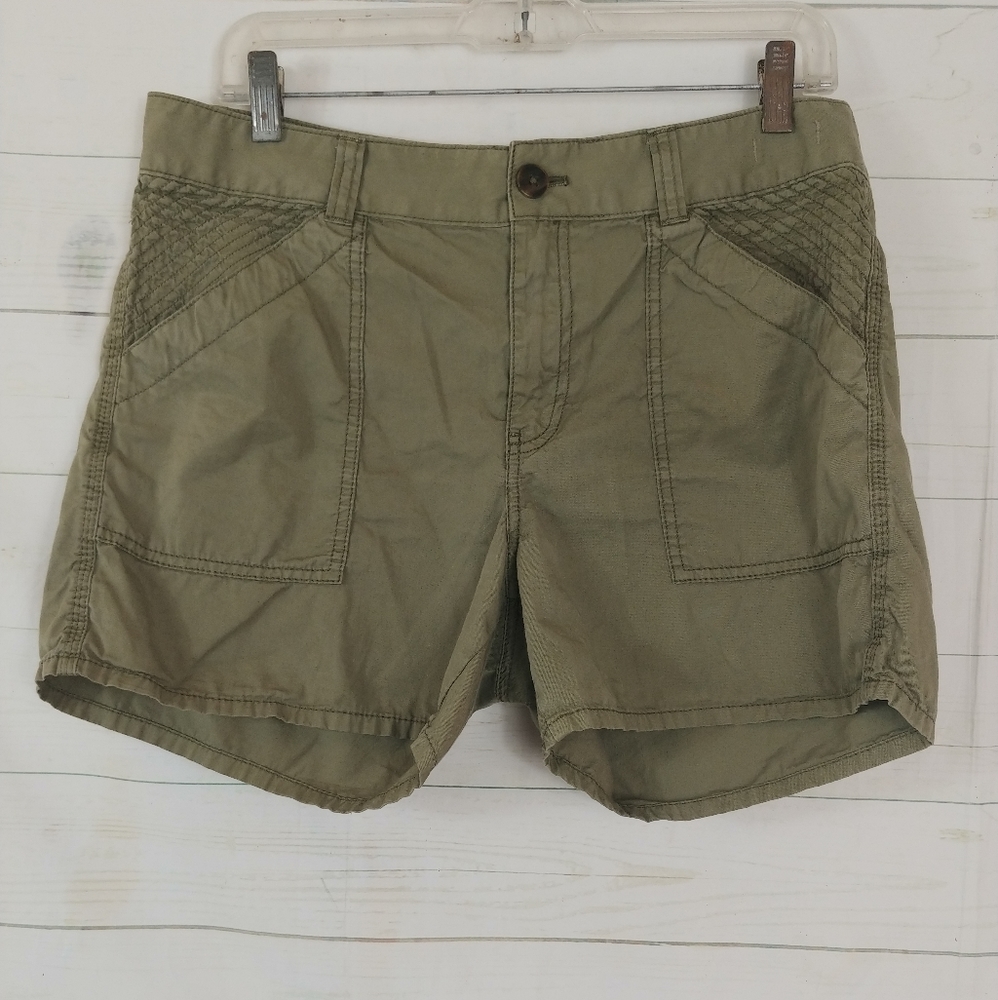 Madewell 100% Cotton Shorts Size 29 Army Green